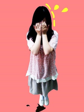 「loveのアイテム（その他トップス、ピンク系）」を使った、Abby Zhangさん（レディース・160cm）の春コーディネート