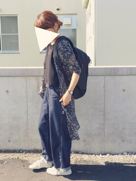 sanさん（レディース・159cm）の秋コーディネート