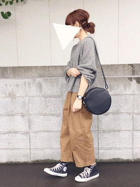 「STUDIOUS（ステュディオス）のアイテム（腕時計）」を使った、sanさん（レディース・159cm）の秋コーディネート