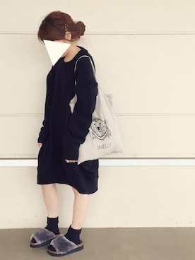 sanさん（レディース・159cm）の秋コーディネート