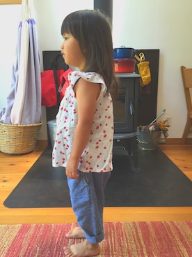 「JOURNAL STANDARD（ジャーナルスタンダード）のアイテム（パンツ）」を使った、miiiiitさん（キッズ・90cm）の夏コーディネート