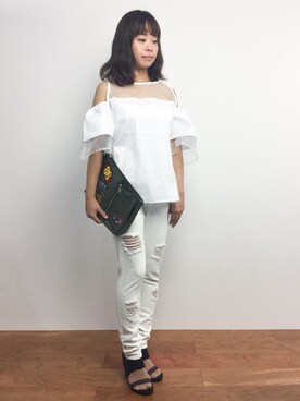 ゆか☺︎さん（レディース・154cm）の夏コーディネート