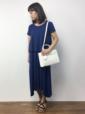 「Lulud（ルルド）のアイテム」を使った、ゆか☺︎さん（レディース・154cm）の夏コーディネート