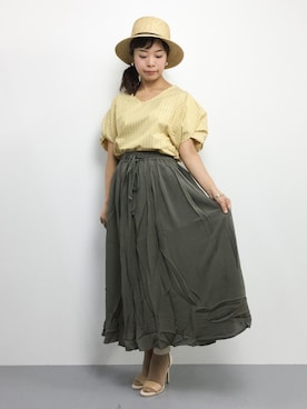 ゆか☺︎さん（レディース・154cm）の夏コーディネート