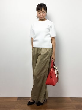 「Pi（ピーアイ）のアイテム」を使った、ゆか☺︎さん（レディース・154cm）の夏コーディネート