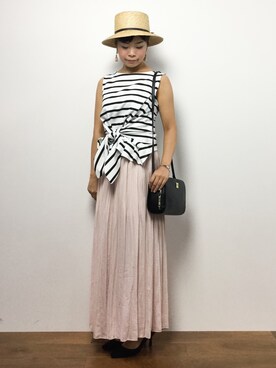 ゆか☺︎さん（レディース・154cm）の夏コーディネート