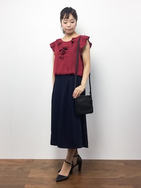 ゆか☺︎さん（レディース・154cm）の夏コーディネート