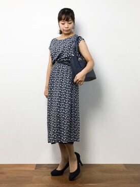 「4℃ Bag（ヨンドシー バッグ）のアイテム」を使った、ゆか☺︎さん（レディース・154cm）の夏コーディネート