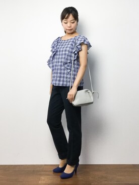 ゆか☺︎さん（レディース・154cm）の夏コーディネート