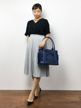 「CLATHAS（クレイサス）のアイテム」を使った、ゆか☺︎さん（レディース・154cm）の夏コーディネート
