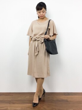 「RANAN（ラナン）のアイテム（バッグ）」を使った、ゆか☺︎さん（レディース・154cm）の夏コーディネート