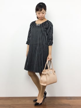 「UP START（アップスタート）のアイテム」を使った、ゆか☺︎さん（レディース・154cm）の夏コーディネート