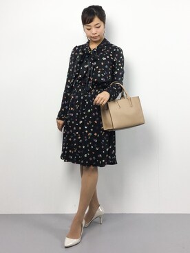「DRWCYS（ドロシーズ）のアイテム（バッグ）」を使った、ゆか☺︎さん（レディース・154cm）の秋コーディネート