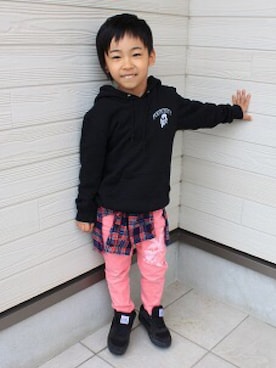 「VISION（ヴィジョン）のアイテム（シューズ）」を使った、子供服☆JUICYさん（キッズ・120cm）の秋コーディネート