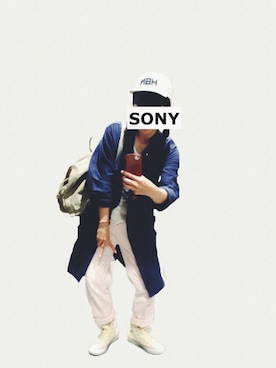 「カンケンBAG」｜「アイテム（その他アウター）」を使った、SONYさん（レディース・161cm）の春コーディネート