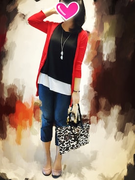 「BeBe（ベベ）のアイテム（バッグ）」を使った、Candiceさん（レディース・160cm）の秋コーディネート