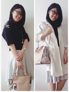 「Parfois（パルフォア）のアイテム」を使った、Candiceさん（レディース・160cm）の春コーディネート