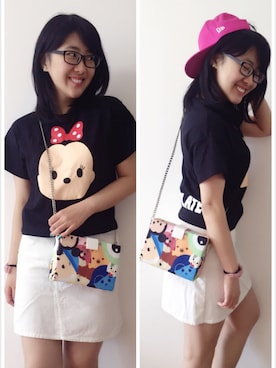 「I.Tのアイテム（バッグ）」を使った、Candiceさん（レディース・160cm）の春コーディネート