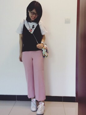 「I.Tのアイテム（バッグ）」を使った、Candiceさん（レディース・160cm）の春コーディネート