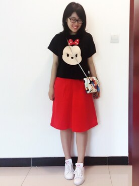 「I.Tのアイテム（バッグ）」を使った、Candiceさん（レディース・160cm）の春コーディネート