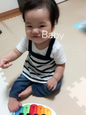 「9ヶ月」｜「アイテム（福袋/福箱）」を使った、ch15さん（キッズ・70cm）の夏コーディネート