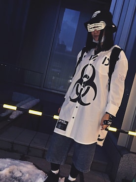 「M.Y.O.B（エム.ワイ.オー.ビー）のアイテム（帽子）」を使った、5884 + 775さん（レディース・162cm）の冬コーディネート