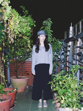 「TOPMAN（トップマン）のアイテム（帽子）」を使った、pingyenchouさん（レディース・163cm）の秋コーディネート