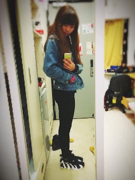「STYLENANDA（スタイルナンダ）のアイテム（デニムジャケット）」を使った、Abby's Wardrobeさん（レディース・168cm）の夏コーディネート