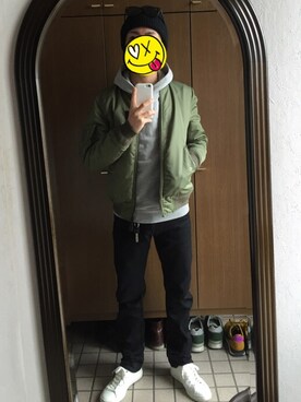 「buddy（バディ）のアイテム」を使った、choroさん（メンズ・171cm）の春コーディネート