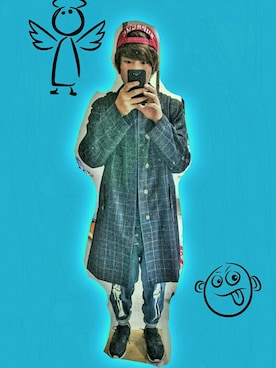 「HIRO（ヒロ）のアイテム（パンツ）」を使った、波汰さん（メンズ・176cm）の冬コーディネート