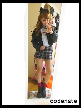 「Swankiss（スワンキス）のアイテム（ブルゾン）」を使った、りにゃぷさん（レディース・157cm）の冬コーディネート