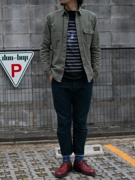「 FRANK LEDER」｜TEJIEさん（メンズ・180cm）の春コーディネート
