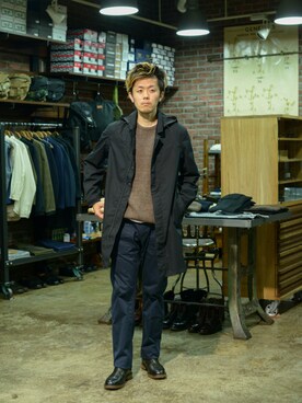 「MOTO」｜「アイテム（その他アウター）」を使った、TEJIEさん（メンズ・180cm）の秋コーディネート