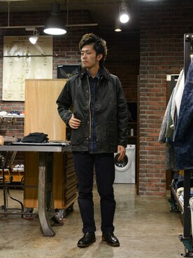 「MOTO」｜「アイテム（その他アウター）」を使った、TEJIEさん（メンズ・180cm）の秋コーディネート