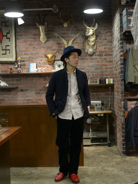 「アイテム（テーラードジャケット）」を使った、TEJIEさん（メンズ・180cm・20代）の冬コーディネート