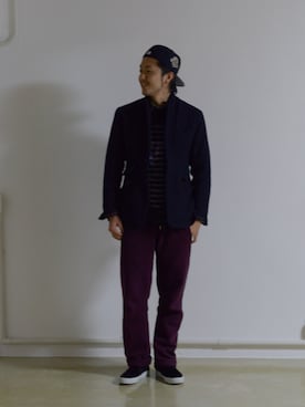 「アイテム（テーラードジャケット）」を使った、TEJIEさん（メンズ・180cm・20代）の冬コーディネート