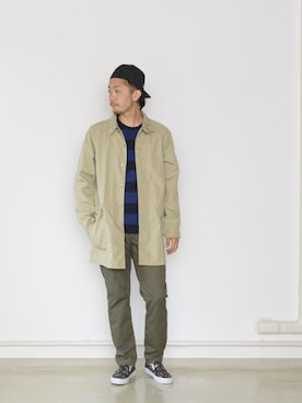 「SASSAFRAS（ササフラス）のアイテム」を使った、TEJIEさん（メンズ・180cm）の冬コーディネート