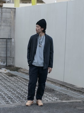 「TEATORA（テアトラ）のアイテム」を使った、TEJIEさん（メンズ・180cm）の冬コーディネート