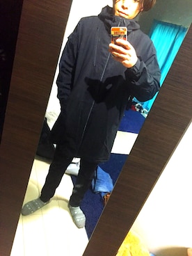 「デンハム」｜「アイテム（その他アウター）」を使った、たかとさんさん（メンズ・176cm）の春コーディネート