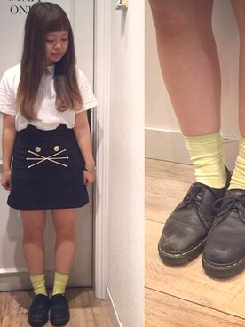 「ネコ」｜「アイテム（その他シューズ）」を使った、あーちゃんさん（レディース・150cm）の夏コーディネート