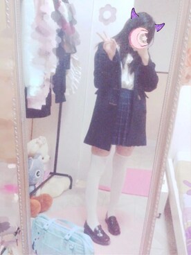 「ROSE FAN FAN（ローズファンファン）のアイテム（シューズ、ブラウン系）」を使った、ruruさん（レディース）の冬コーディネート
