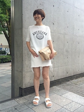 「TATAMI（タタミ）のアイテム」を使った、AYAさん（レディース・163cm）の夏コーディネート