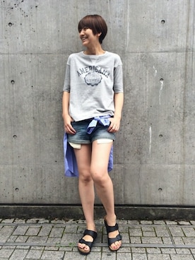 「TATAMI（タタミ）のアイテム」を使った、AYAさん（レディース・163cm）の夏コーディネート