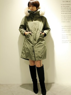 Deuxieme Classeのモッズコートを使った人気ファッション