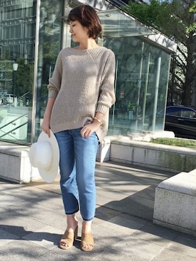 「Paloma Barcelo（パロマバルセロ）のアイテム」を使った、AYAさん（レディース・163cm）の春コーディネート