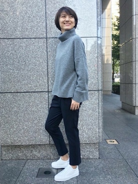 ドゥーズィエムクラス ストライプ ウールタックパンツ Deuxieme Classe（ドゥーズィエムクラス）の「ストライプ ウール