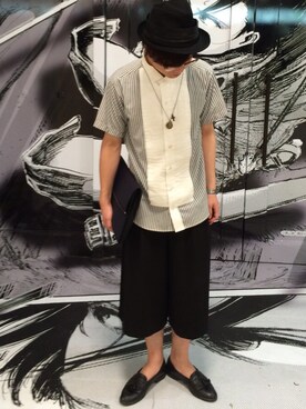 「LANCEL（ランセル）のアイテム（シューズ）」を使った、パリ☆彡さん（メンズ・170cm）の夏コーディネート