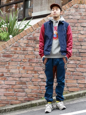 はらださん(メンズ・172cm)の秋コーディネート