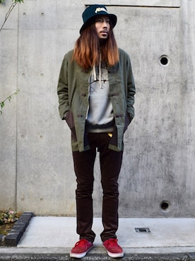 はらださん（メンズ・173cm）の冬コーディネート