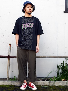 「 Tシャツ」｜はらださん（メンズ・172cm）の春コーディネート